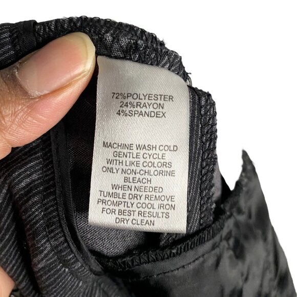 Calvin Klein Women's Heather Gray Straight Leg Pants - Picture 8 of 8